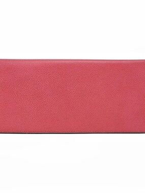 Valextra Long Wallet Bi-Fold Pink Wallet